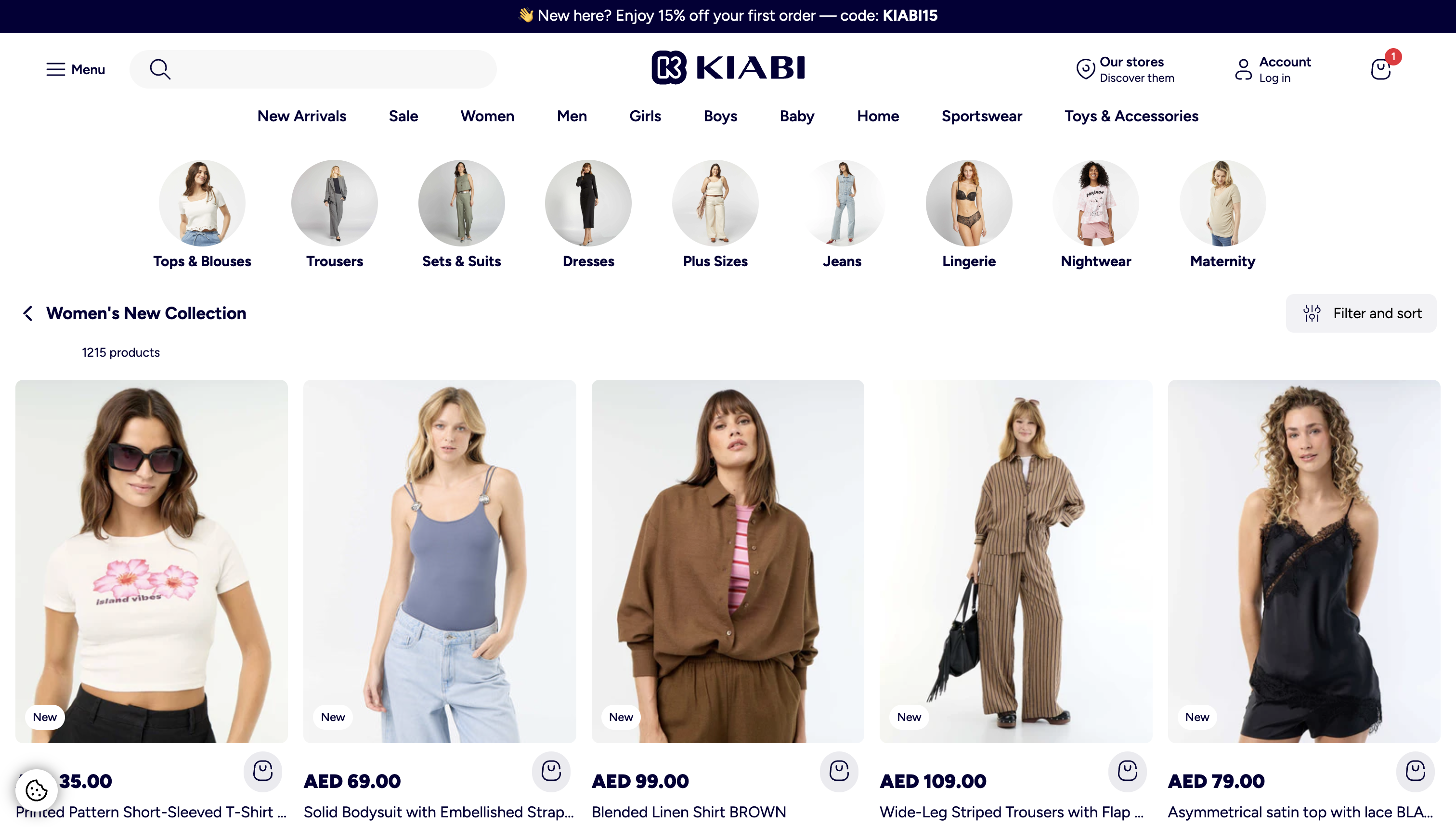 Création et accompagnement continu des boutiques Shopify internationales de Kiabi